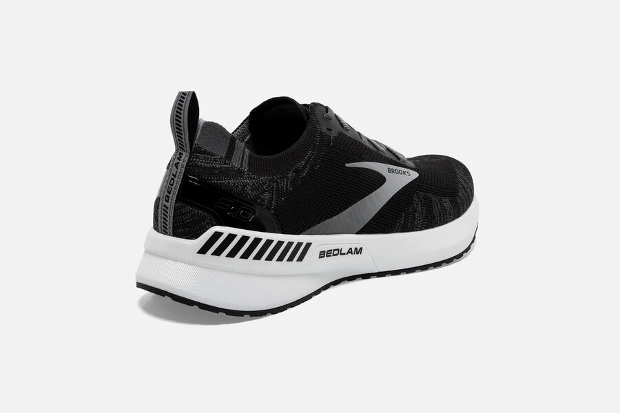 Brooks Israel Bedlam 3 Road Running Shoes Womens - Black/White - UXY-342150